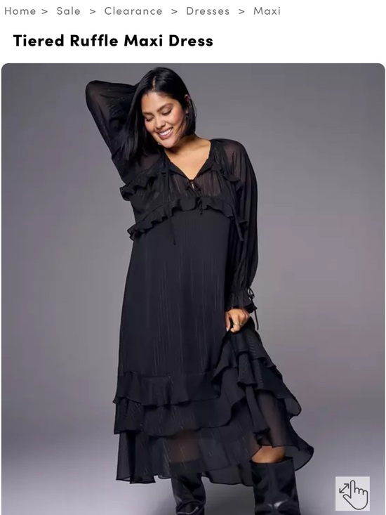 torrid Dresses & Skirts - torrid Black Tiered Ruffle Maxi Dress